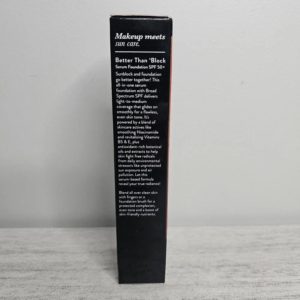 LAURA‎ GELLER Serum Foundation w/SPF 50+ in Color SAND 1.48 OZ NEW IN BOX